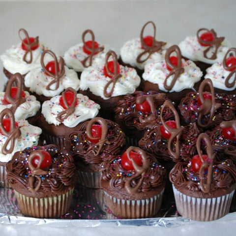 Cherry-Topped with Chocolate Bow